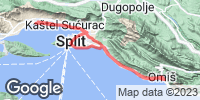 Track GPS Kaštela - Split - Omiš